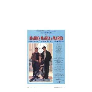 Maria and Mario Poster Italian 13x28 Giulio Scarpati Valeria Cavalli 
