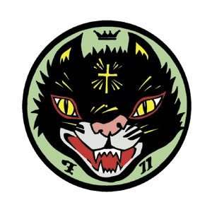 Kozik   Cult Cat Has You Under His Powers   Vinyl Sticker / Decal KZS 