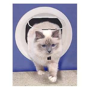   Fancy Paws G CDM Magnetic Glass Fitting Cat Door   White