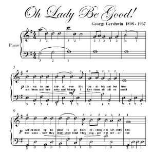   Be Good George Gershwin Easy Piano Sheet Music George Gershwin Books