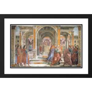 Ghirlandaio, Domenico 40x28 Framed and Double Matted Expulsion of 