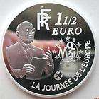 France 2006 Union Europe 1 1/2 Euro Silver Coin,Proof