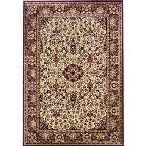 Couristan 3760/6004X Everest Ardebil/Ivory Red Rug Baby