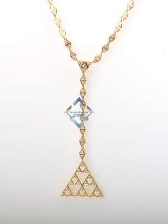 Chopard Fabulous 18K Yellow Gold Triangle Necklace  