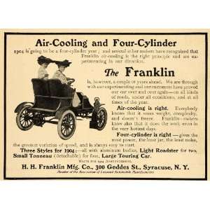  1903 Vintage Ad Franklin Antique Automobile Roadster 