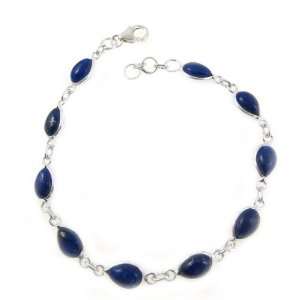   Lapis Lazuli Bracelet Handmade Jewellery India ShalinCraft Jewelry