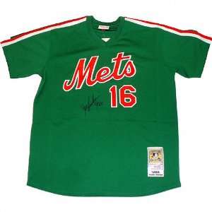  Dwight Gooden New York Mets Autographed Mitchell and Ness 