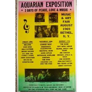  Aquarian Exposition Presents 3 Days of Peace, Love and 