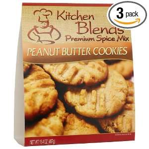 Kitchen Blends Peanut Butter Cookie Mix, 16.4 Ounce Packages (Pack of 