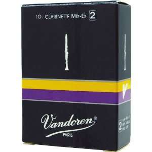  Vandoren Eb Clarinet Reeds #3.5, Box of 10 Musical 