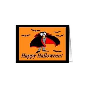 Happy Halloween Vampire and Bats Card Health & Personal 