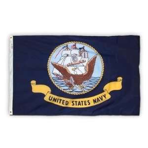  Valley Forge Nylon United States Navy Flag, measures 3 