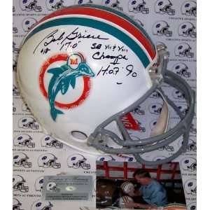  Autographed Bob Griese Helmet   Authentic   Autographed 