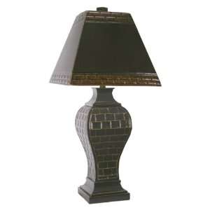   Squares Metal Table Lamp with matching Metal Shade