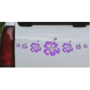   Flowers And Vines Car Window Wall Laptop Decal Sticker    Purple 48in