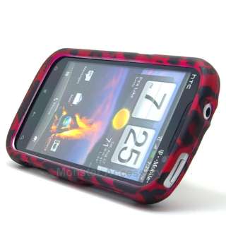 Protect your HTC Amaze 4G with Pink Leopard Rubberized Hard Cover Case 