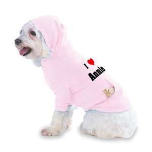 I Love/Heart Annie Hooded (Hoody) T Shirt with pocket for 