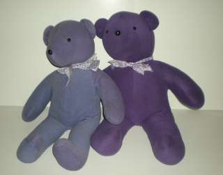 Vtg Lg North American Bear Co Stuffed Bears Light Purple 1979 