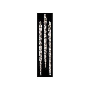  5¼ Spun Clear Glass Icicles Set of 12: Home & Kitchen