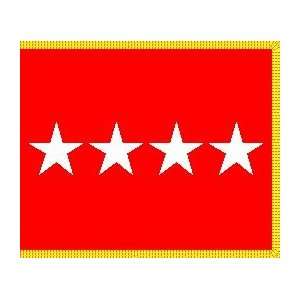  3 ft. x 5 ft. US Army 4 Star General Flag for Parades 