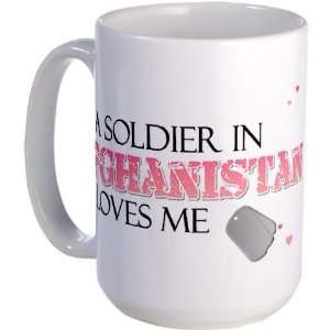 soldier in Afghanistan love Military Large Mug by   