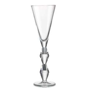  Rogaska Crystal Juliet Champagne Flute, Pair   10.25 x 2 