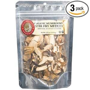 Aromatica Organics Stir Fry Medley Mushrooms, .75 Ounce Bags (Pack of 