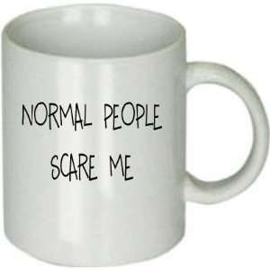  Normal People Scare Me Funny Saying on Coffee Cup 