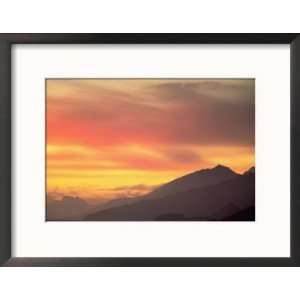  Sunset, Ushuaia, Tierra Del Fuego, Argentina Framed 