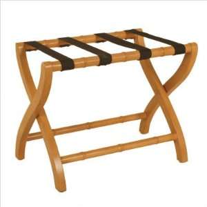  Traditional Design Bamboo Luggage Rack (Natural) (20H x 