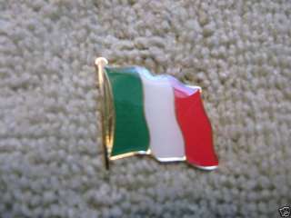 Italy Flag Lapel Pin Italia Itallian Flag T/Tack Italy  