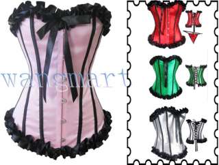 colours/ Sexy Corset Bustier &G string Size S 2XL/C50  