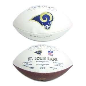   . Louis Rams Embroidered Signature Series Football