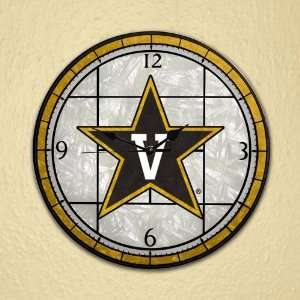  Vanderbilt 12 Art Glass Clock