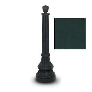   Post With 126 Hunter Green Tape And Acorn Finial 