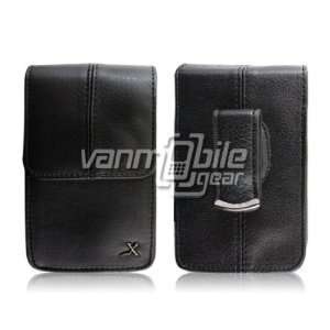   BLACK LEATHER CASE + Screen Protector for HTC Inspire 