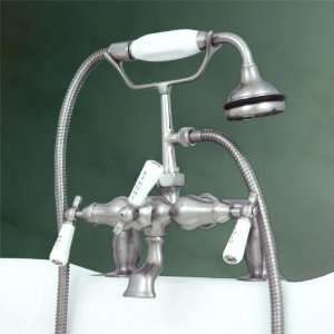  Mini English Deck Mount Faucet with Hand Shower   7 