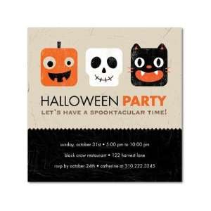 Halloween Party Invitations   Square Heads By Nancy Kubo