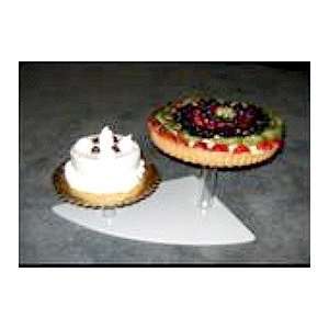  White and Clear Acrylic Pastry/cake Riser Display: Office 