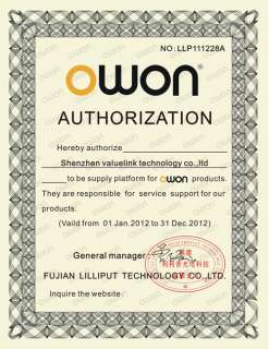 USA OWON 8 SDS7102 LCD Digital Memory Storage Thin Oscilloscope 1G/s 