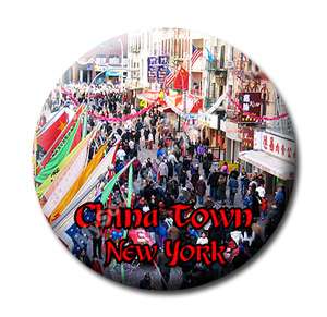China Town   New York NYC Souvenir Photo Fridge Magnet  