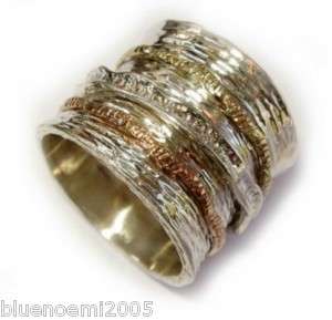 Sortija anillo plata oro joyeria Israelita bagues tube argent or 