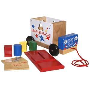  Wooden Mail Truck: Toys & Games
