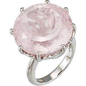  Astonishing Genuine Rose Quartz Ring set in Sterling 
