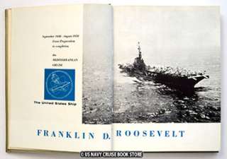 USS FRANKLIN ROOSEVELT CVA 42 CRUISE BOOK 1958 1959  