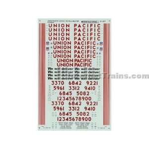 Microscale HO Scale Diesel Decal Set   Union Pacific (UP 