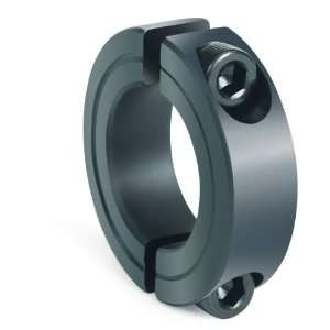 Climax Metal 2C 037 Steel Two Piece Clamping Collar, Black Oxide 