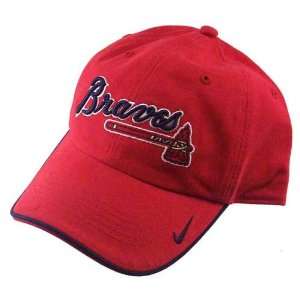  Nike Atlanta Braves Red Turnstile Hat
