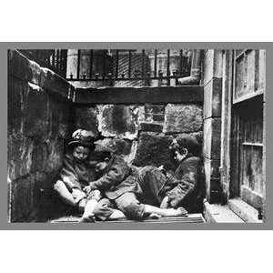   Poster Street Kids Huddle Together on Mulberry Street