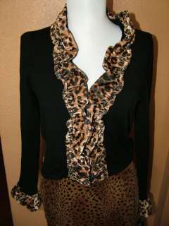NWT $69 INC International Concepts Size PS Leopard Sweater  